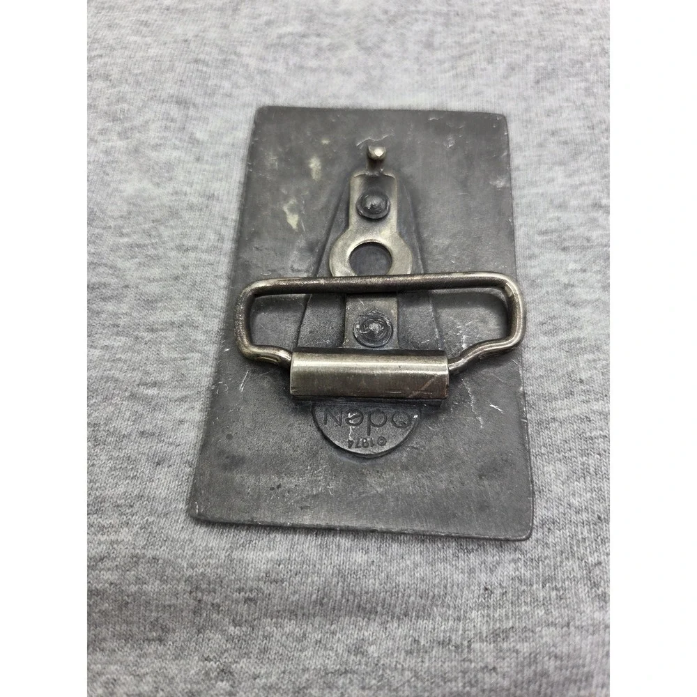 1947 US Frigate Constitution Ship Fine Pewter Nepo Belt Buckle